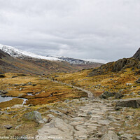 Buy canvas prints of Ogwen valley in Snowdonia National Park, North Wales by Simon Marlow
