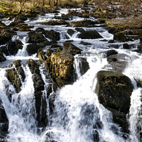 Buy canvas prints of Majestic Swallow Falls by Simon Marlow
