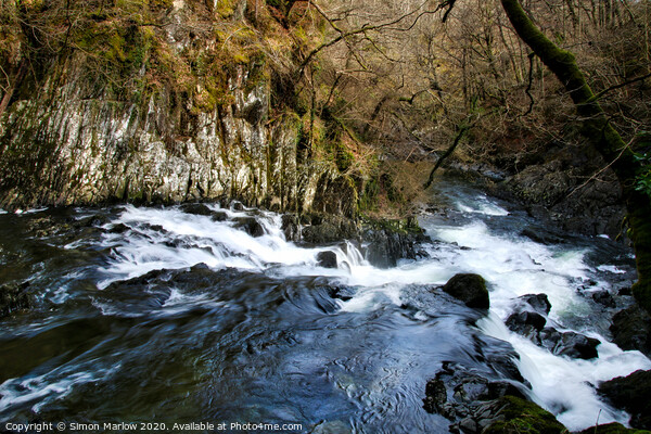 Swallow Falls, Snowdonia National Park Picture Board by Simon Marlow