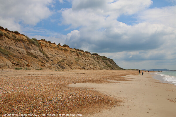 A sweeping view across the beach at Hengistbury Head Picture Board by Simon Marlow