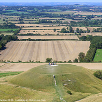 Buy canvas prints of Countryside of Hampshire view from White Horse Hill by Simon Marlow