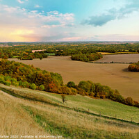 Buy canvas prints of Beautiful autumn landscape taken from Inkpen by Simon Marlow