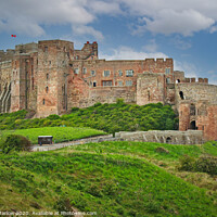 Buy canvas prints of Bamburgh Castle in Northumberland by Simon Marlow