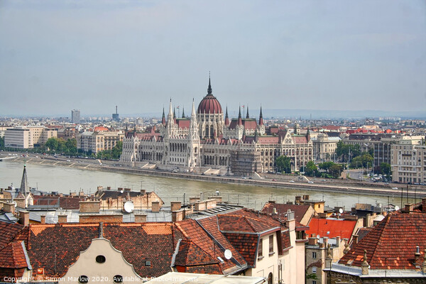 Budapest Parliament Building in Hungary Picture Board by Simon Marlow