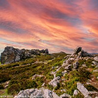 Buy canvas prints of Looking across the Stiperstones, Shropshire by Simon Marlow