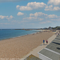 Buy canvas prints of View across Lyme Regis Seafront by Simon Marlow