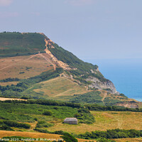 Buy canvas prints of The cliffs at Stonebarrow on the Dorset Coast by Simon Marlow