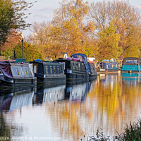 Buy canvas prints of Barges on the Kennet and Avon Canal by Simon Marlow