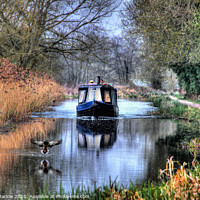 Buy canvas prints of A relaxing day on the Kennet and Avon Canal by Simon Marlow