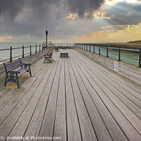 Buy canvas prints of A look down the pier at Littlehampton by Simon Marlow