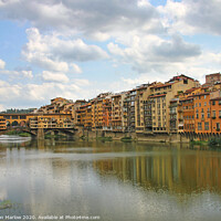 Buy canvas prints of Majestic Ponte Vecchio Bridge by Simon Marlow