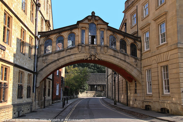 The Romantic Bridge of Sighs Picture Board by Simon Marlow
