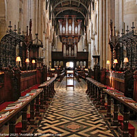 Buy canvas prints of The inside of Christ Church Oxford by Simon Marlow