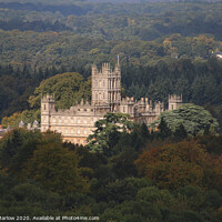 Buy canvas prints of Majestic Highclere Castle Beyond Downton Abbey by Simon Marlow