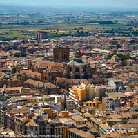 Buy canvas prints of Looking down across Granada in Spain by Simon Marlow