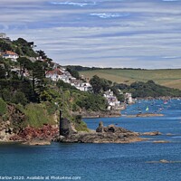 Buy canvas prints of Salcombe from the coastal path by Simon Marlow