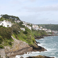 Buy canvas prints of Looking across the coastal front of Fowey by Simon Marlow