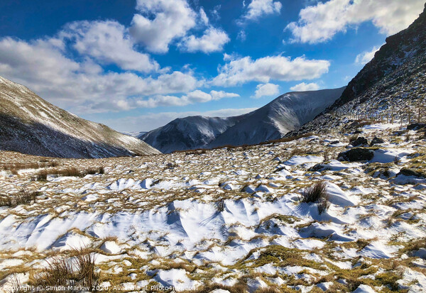 Snowdonia National Park in winter Picture Board by Simon Marlow