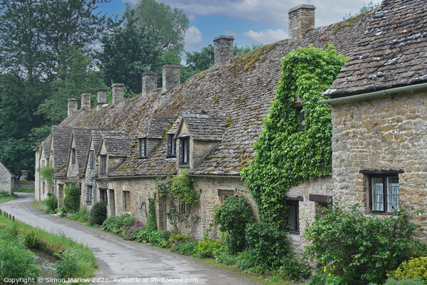 Enchanting Cotswold Cottages Picture Board by Simon Marlow