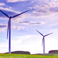 Buy canvas prints of Northumberland renewable energy wind farm by Simon Marlow