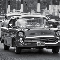 Buy canvas prints of Classic Chevrolet on the street in Havana, Cuba by Simon Marlow