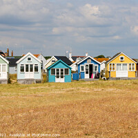 Buy canvas prints of Hengistbury Head Beach Huts by Simon Marlow