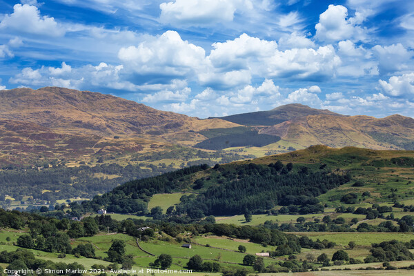 Majestic Snowdonias Summer Scenery Picture Board by Simon Marlow