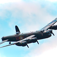 Buy canvas prints of The Lancaster Bomber by Dave Newman