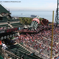 Buy canvas prints of Baseball at Giants stadium in San Francisco by Arun 