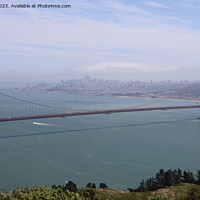 Buy canvas prints of Golden Bridge from the Marin Headlands California by Arun 