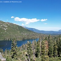 Buy canvas prints of Aerial view of lakes and wilderness around Lake Siskiyou and Mou by Arun 