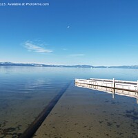 Buy canvas prints of Lake Tahoe in the winter from the air by Arun 
