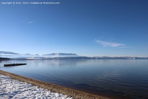 Lake Tahoe in the winter Picture Board by Arun 