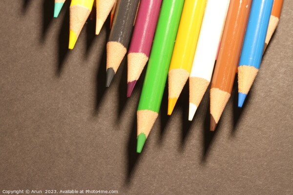 Colored pencil box Picture Board by Arun 