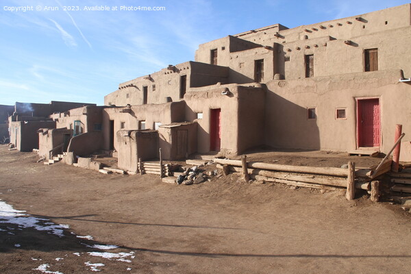 Taos Pueblo in New Mexico Picture Board by Arun 