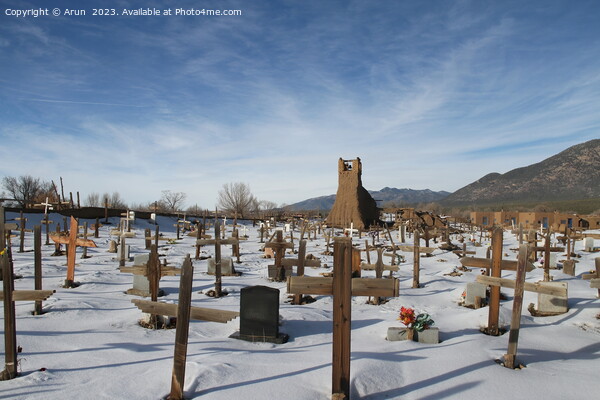 Graveyard in Taos Pueblo in New Mexico Picture Board by Arun 