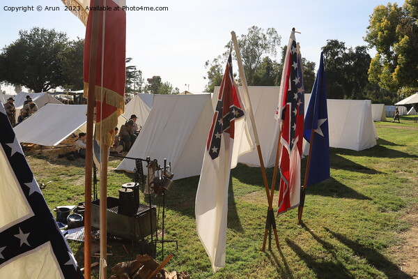 Civil War Reenactment Fresno California Picture Board by Arun 