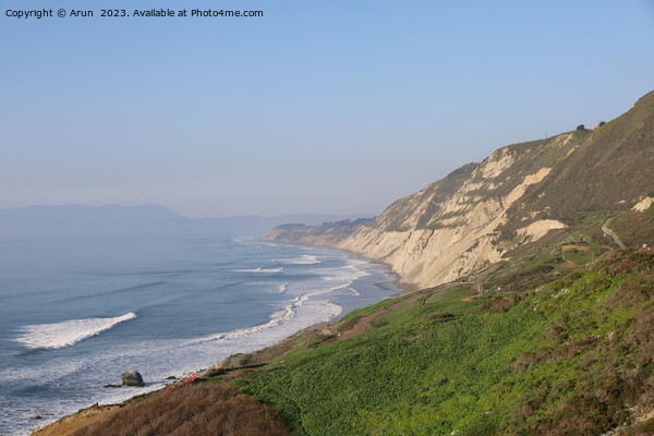 Coastal view along highway 1 in Pacifica california Picture Board by Arun 