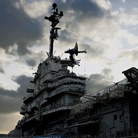 Buy canvas prints of USS Hornet Air and Space museum by Arun 