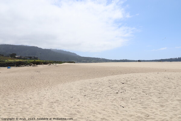 Sand and Sky in Carmel beach in California,  Picture Board by Arun 