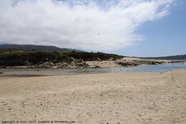 Sand and Sky in Carmel beach in California,  Picture Board by Arun 