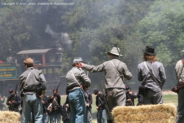 Civil War Reenactment Picture Board by Arun 