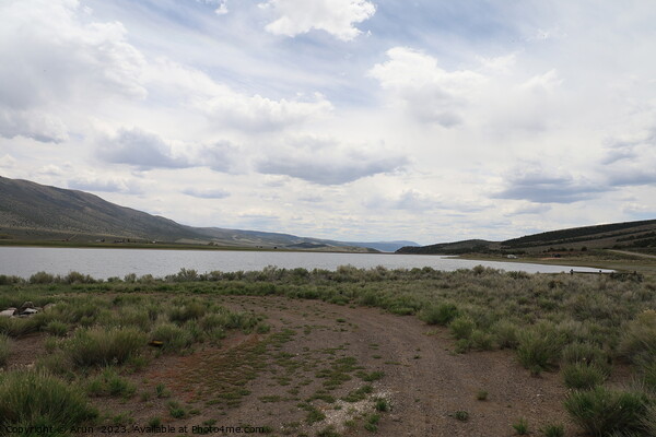 Koosharem lake and valley, Utah Picture Board by Arun 