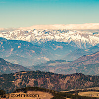 Buy canvas prints of Panorama from Shockl mountain in Graz. Tourist spot in Graz Styria. by Przemek Iciak