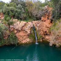 Buy canvas prints of Pego do Inferno waterfall in Tavira Algarve, Portugal by Luis Pina