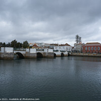 Buy canvas prints of Tavira city view with river gilao in Algarve, Portugal by Luis Pina