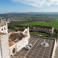 Buy canvas prints of View of Estremoz city from castle in Alentejo, Portugal by Luis Pina