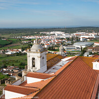 Buy canvas prints of View of Estremoz city from castle in Alentejo, Portugal by Luis Pina