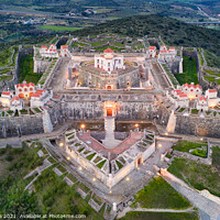 Buy canvas prints of Elvas Fort drone aerial view of Forte Nossa Senhora da Graca in Portugal by Luis Pina
