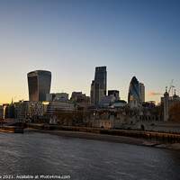 Buy canvas prints of Skyscrappers London by Luis Pina